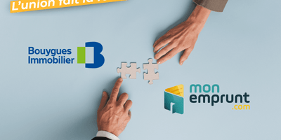Image de Couverture article Le courtier en ligne monemprunt.com conclut un partenariat avec le promoteur Bouygues Immobilier pour booster sa digitalisation.
